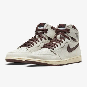 A Ma Maniere x Air Jordan 1 Sail and Burgundy