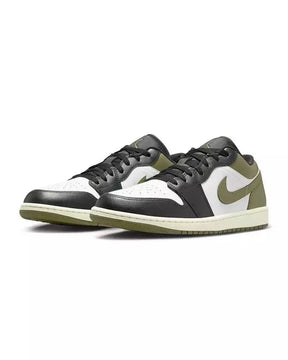 Jordan 1 Low GS "Black/Medium Olive"